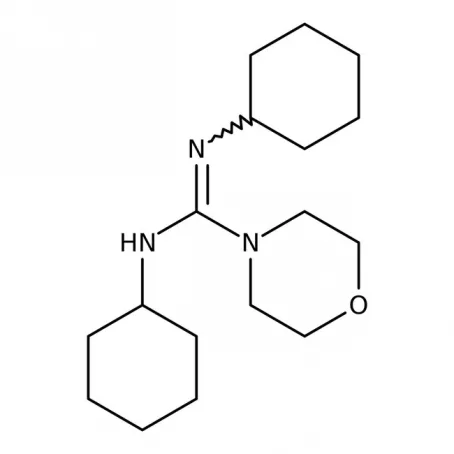 Chemical structure of N,N’-Dicyclohexyl-4-morpholinecarboxamidine | 4975-73-9