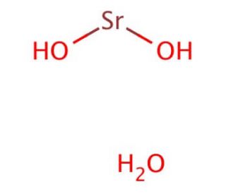 Chemical structure of Strontium hydroxide octahydrate | 1311-10-0