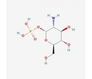 Chemical structure of å-D-Glucosamine 1-phosphate dibenzene | 2152-75-2