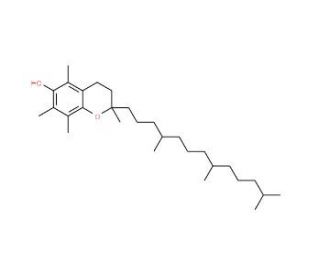 Chemical structure of Tocopherol | 10191-41-0