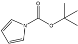Chemical drawing of N-t-Boc pyrrole with CAS Number 5176-27-2