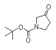 Chemical drawing of Boc-3-pyrrolidinone | 101385-93-7