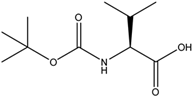 Chemical drawing of Boc-L-valine | 13734-41-3