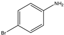 Chemical Drawing of 4-Bromoaniline | 106-40-1