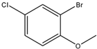 Chemical drawing of 2-Bromo-4-chloroanisole | 60633-25-2