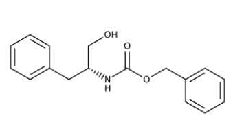 Chemical structure of N-Carbobenzoxy-D-phenylalaninol | 58917-85-4