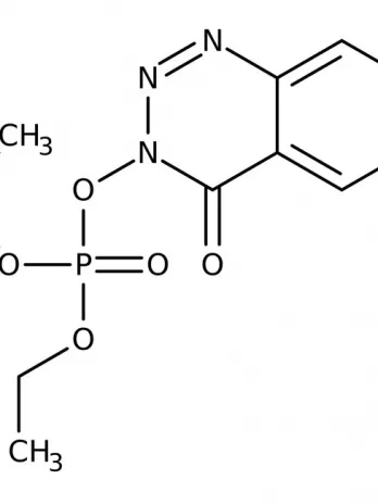 Chemical structure of 3-[(diethoxyphosphinyl)oxy]1,2,3-Benzo-triazin4(3H)-one | 165534-43-0