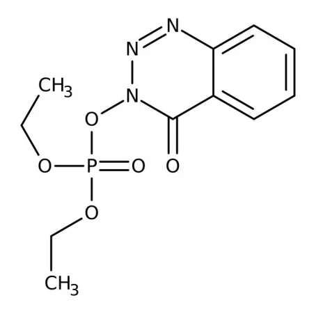 Chemical structure of 3-[(diethoxyphosphinyl)oxy]1,2,3-Benzo-triazin4(3H)-one | 165534-43-0