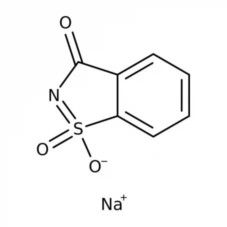 Chemical structure o fSoluble Saccharin | 128-44-9