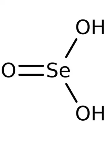 Chemical structure of Selenious acid | 7783-00-8