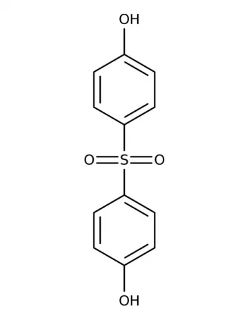Chemical structure of 4,4’-Sulfonyldiphenol | 80-09-1