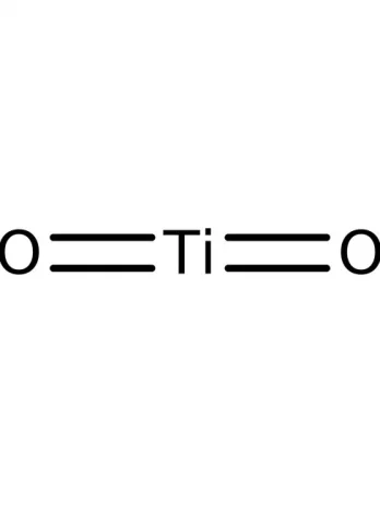 Chemical structure of Titanium(IV)Oxide,Nanopowder,
