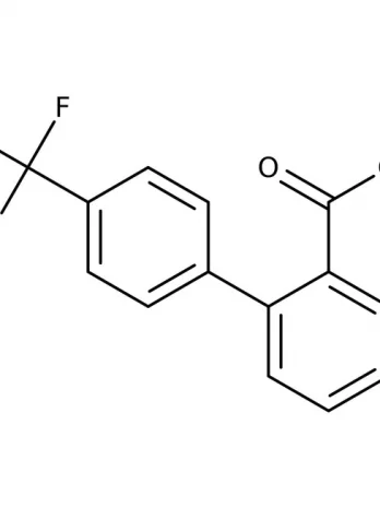 Chemical structure of 4'-(trifluoromethyl)-[1,1'-biphenyl]-2-carboxylic acid