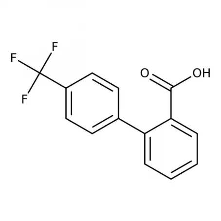 Chemical structure of 4'-(trifluoromethyl)-[1,1'-biphenyl]-2-carboxylic acid