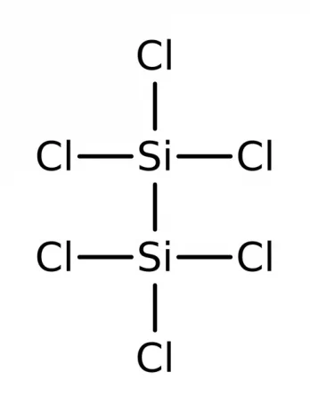 Chemical structure of Hexachlorodisilane (HCDS) | 13465-77-5