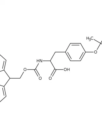 Chemical structure of Fmoc-Tyr(tBu)-OHmin. | 71989-38-3