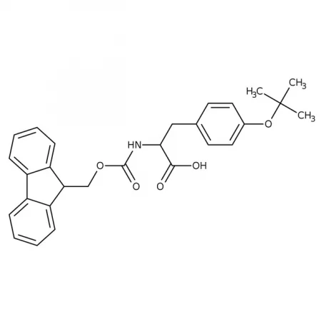 Chemical structure of Fmoc-Tyr(tBu)-OHmin. | 71989-38-3