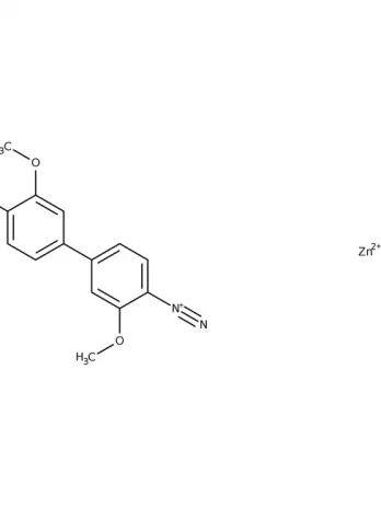 Chemical structure of Fast Blue B Salt | 14263-94-6