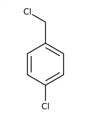 Chemical structure of 4-Chlorobezylchloride | 104-83-6