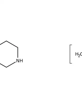 Chemical structure of Piperazine Hexahydrate | 142-63-2