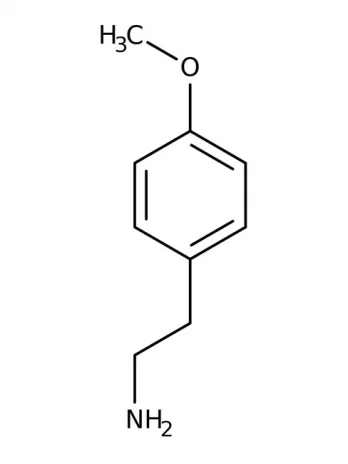 Chemical structure of 4-Methoxyphenethylamine | 55-81-2
