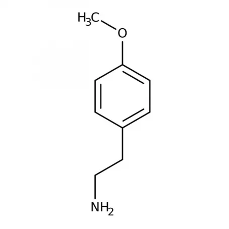 Chemical structure of 4-Methoxyphenethylamine | 55-81-2