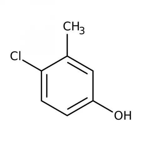 Chemical structure of 4-Chloro-3-methyl phenol | 59-50-7