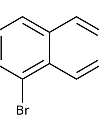 Chemical structure of 1-Bromonaphthalene | 90-11-9