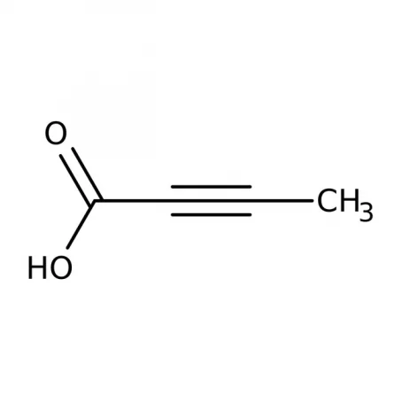 Chemical structure of 2-Butynoic acid | 590-93-2