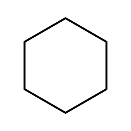 Chemical structure of Cyclohexane | 110-82-7