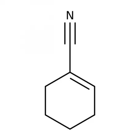 Chemical structure of 1-Cyclohexenecarbonitrile | 1855-63-6