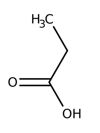 Chemical structure of Propionic acid | 79-09-4