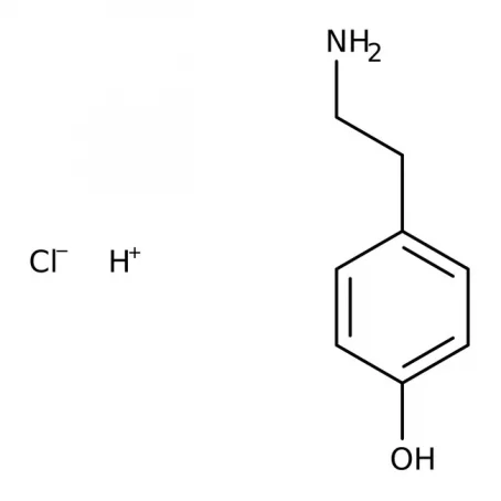Chemical structure of Tyramine HCL | 60-19-5