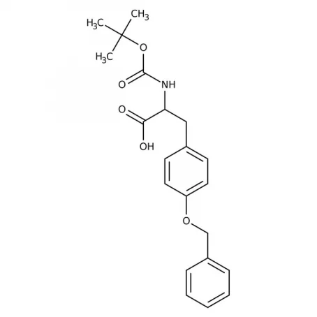 Chemical structure of Boc-tyr(bzl)-oh | 2130-96-3