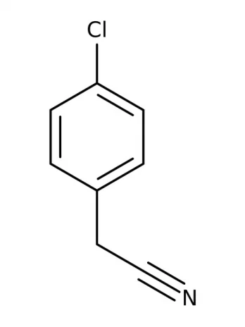 Chemical structure of 4-Chlorobenzylcyanide | 140-53-4