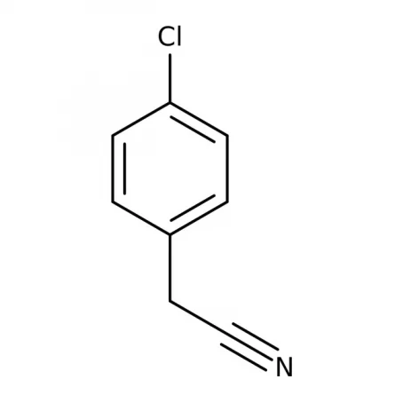 Chemical structure of 4-Chlorobenzylcyanide | 140-53-4