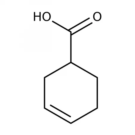 Chemical structure of 3-Cyclohexene-1-carboxylic acid | 4771-80-6