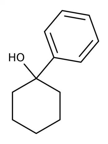 Chemical structure of 1-Phenyylcyclohexanol | 1589-60-2