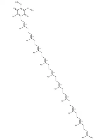 Chemical structure of Coenzyme Q 10 | 303-98-0