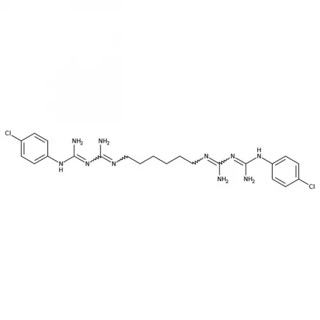 Chemical structure of Chlorhexidine Gluconate | 55-56-1