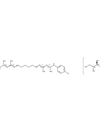 Chemical structure of Chlorhexidine Digluconate | 18472-51-0