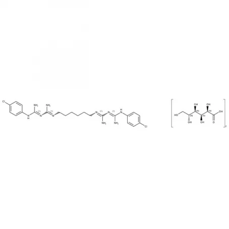 Chemical structure of Chlorhexidine Digluconate | 18472-51-0