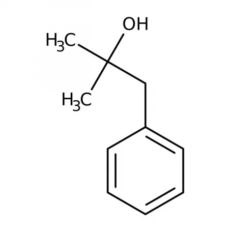 Chemical structure of Alpha-alpha-dimethyl phenethyl alcohol | 100-86-7