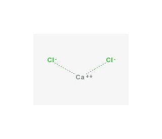 Chemical structure of Calcium Chloride | 10043-52-4