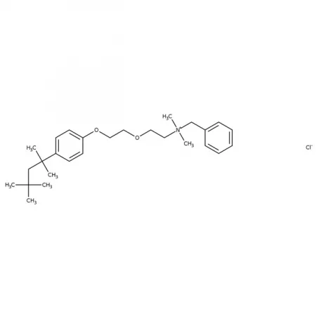 Chemical structure of Benzethonium chloride | 121-54-0