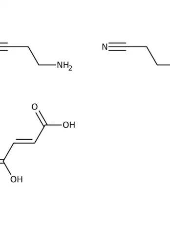 Chemical structure of 3-Aminopropionitrile fumarate | 2079-89-2