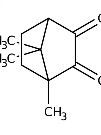Chemical structure of Camphorquinone | 10373-78-1