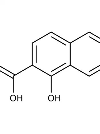 Chemical structure of 1-Hydroxy-2-Naphthoic Acid | 86-48-6