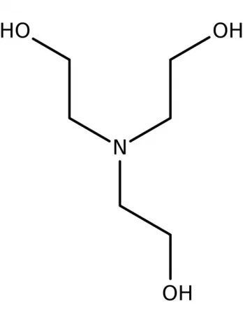Chemical structure of Triethanol amine | 102-71-6