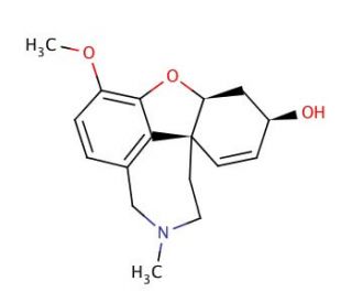 Chemical structure of Galanthamine | 357-70-0